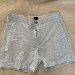 J. Crew Blue and White Striped Shorts